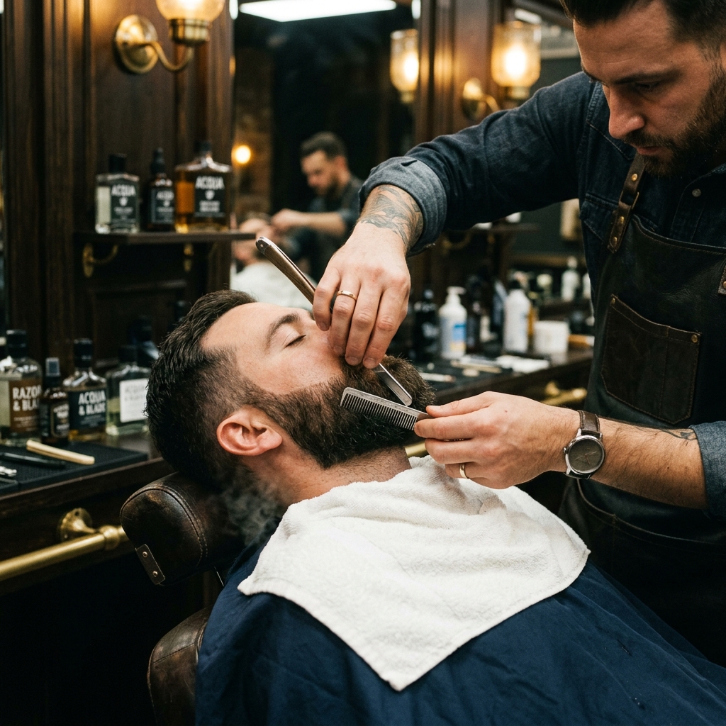 Professional beard grooming